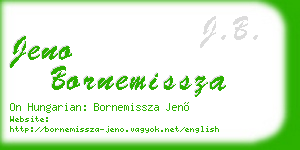 jeno bornemissza business card