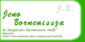 jeno bornemissza business card